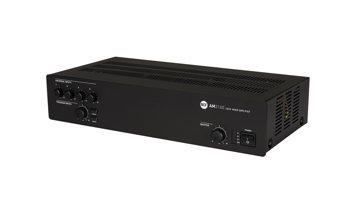 RCF AM2160 4-Input Digital Mixer Amplifier, 4 Ohm/70/100V - 320 W, view 3