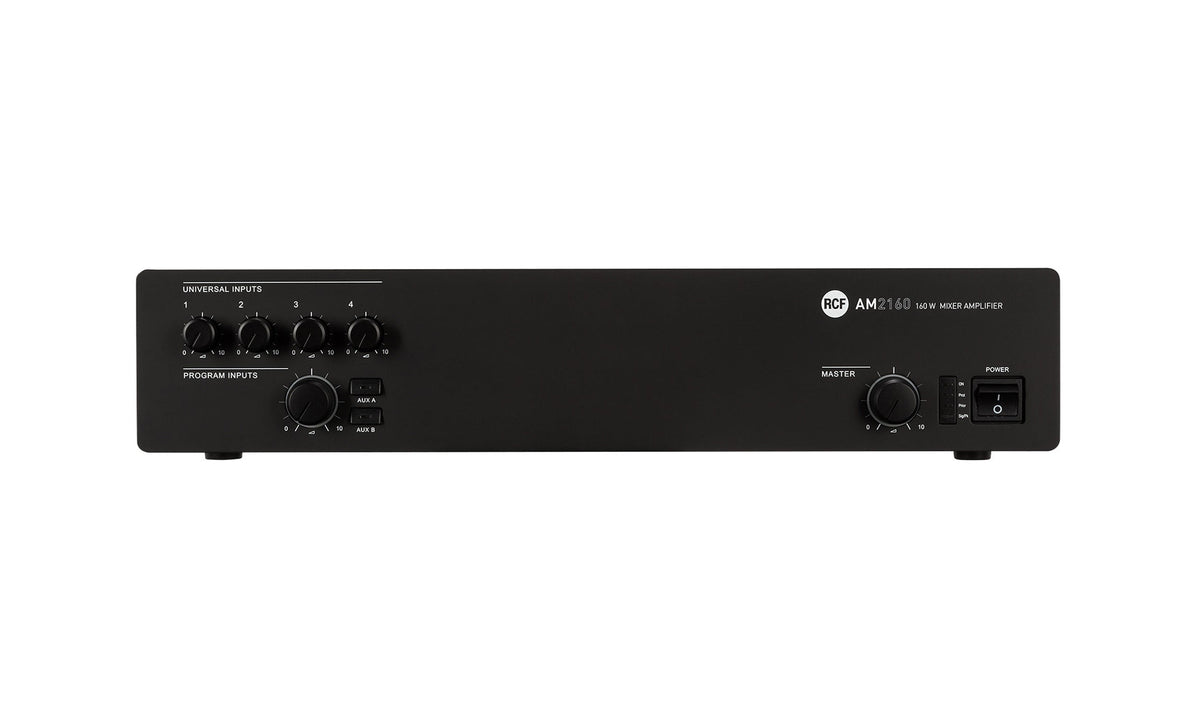 RCF AM2160 4-Input Digital Mixer Amplifier, 4 Ohm/70/100V - 320 W, view 4