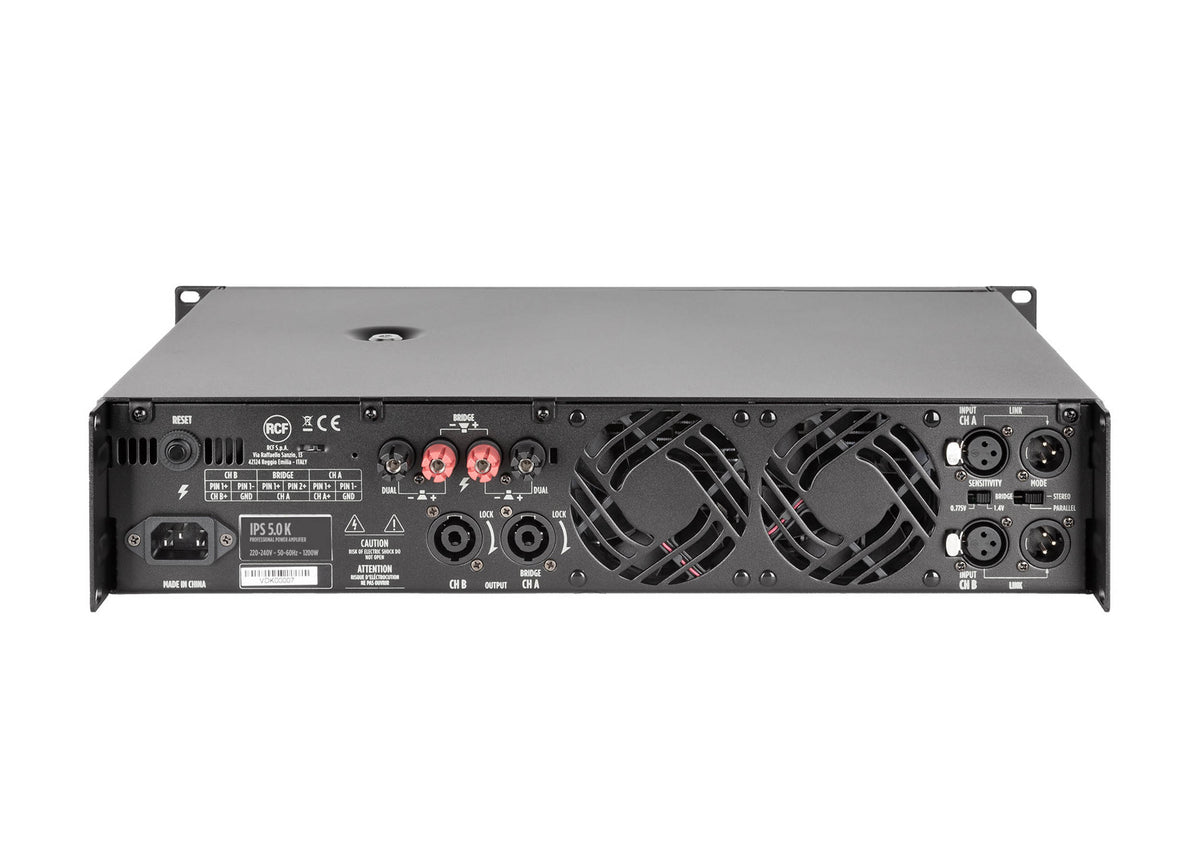 RCF IPS 5.0K Two-Channel Professional Power Amplifier - 2 x 2600 Watt, view 4