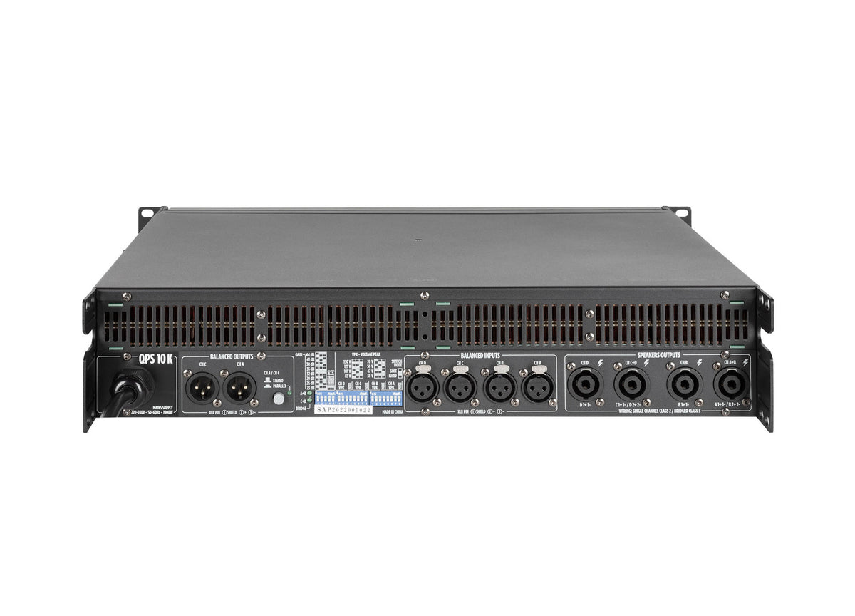 RCF QPS 10K Four Channels Professional Power Amplifier - 4 x 2500 Watt, view 4