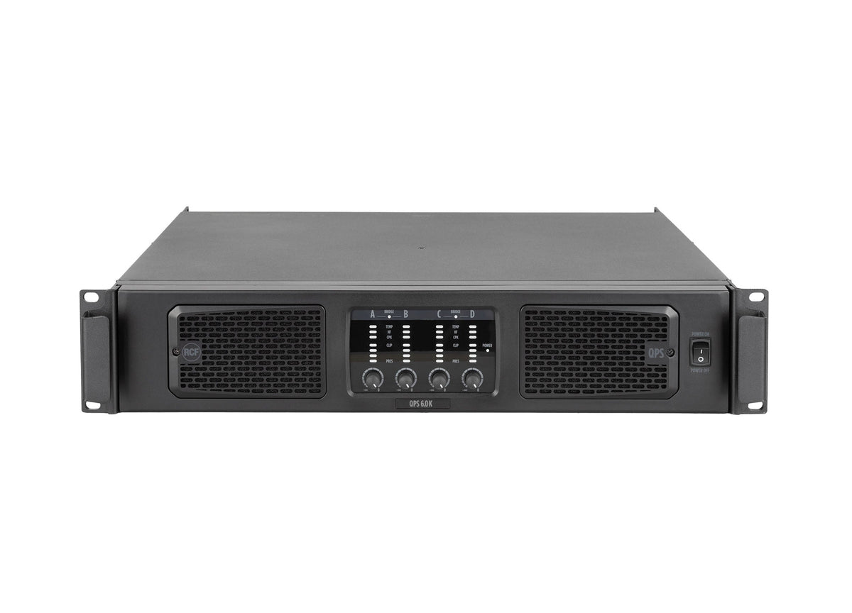 RCF QPS 6.0K Four Channels Pro Power Amp Amplifier - 4 x 1500 Watt, view 2