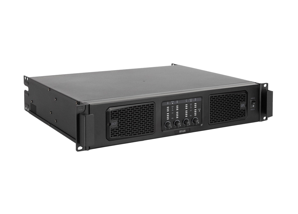 RCF QPS 6.0K Four Channels Pro Power Amp Amplifier - 4 x 1500 Watt, view 3