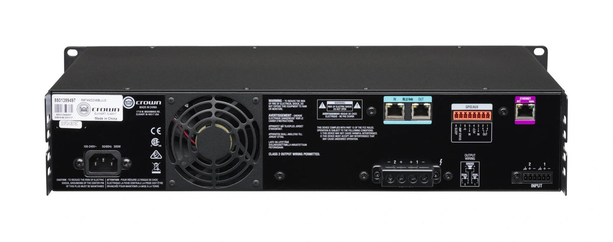 Crown CDI2X600BL 2-Channel Drive Core Series Power Amp w/ BLU link, view 7