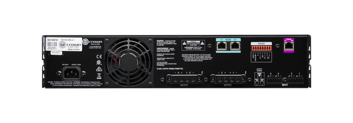 Crown CDI4X300BL 4-Channel Drive Core Series Power Amp w/ BLU link, view 6
