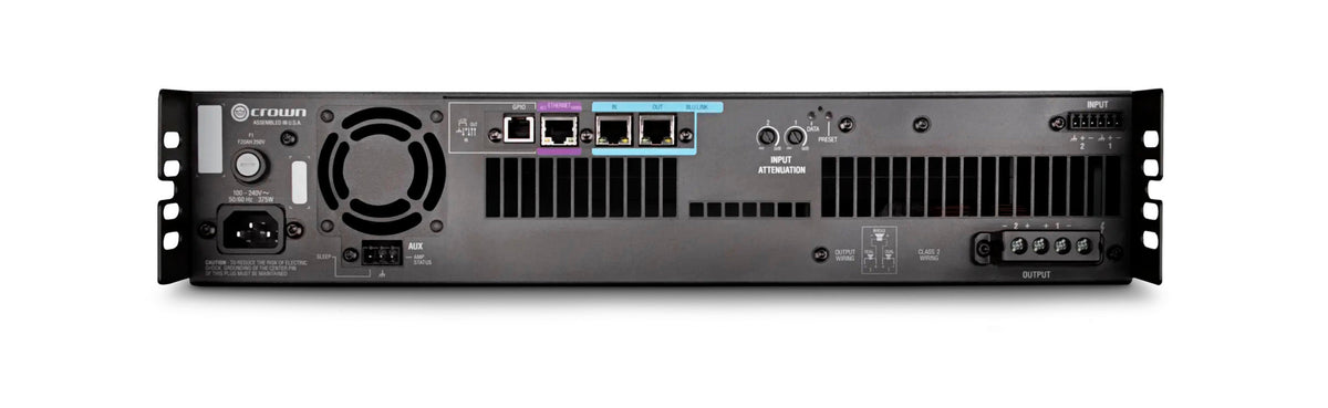 Crown DCI2X600N-U-EKFX 2-Channel Power Amp w/ BLU Link - 600 Watt, view 2