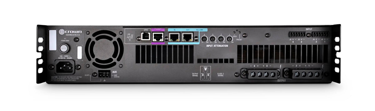 Crown DCI4X600N 4-Channel Power Amplifier with BLU Link - 600 Watt, view 2