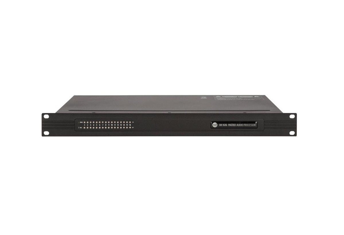 RCF DX-1616 High-Performance 16×16 Matrix Audio Processor - Black