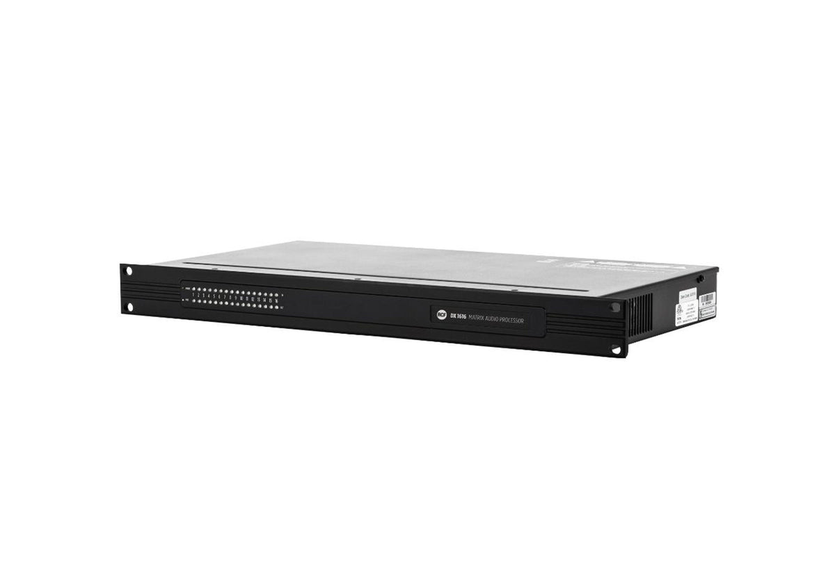 RCF DX-1616 High-Performance 16×16 Matrix Audio Processor - Black, view 2
