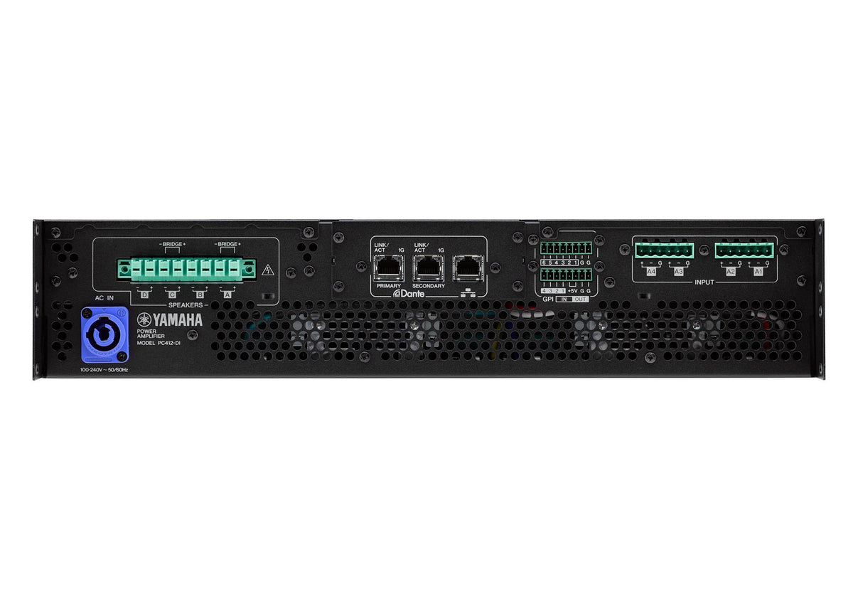 Yamaha PC412-DI Class-D Hi-Z Power Amplifier with Dante I/O, view 5