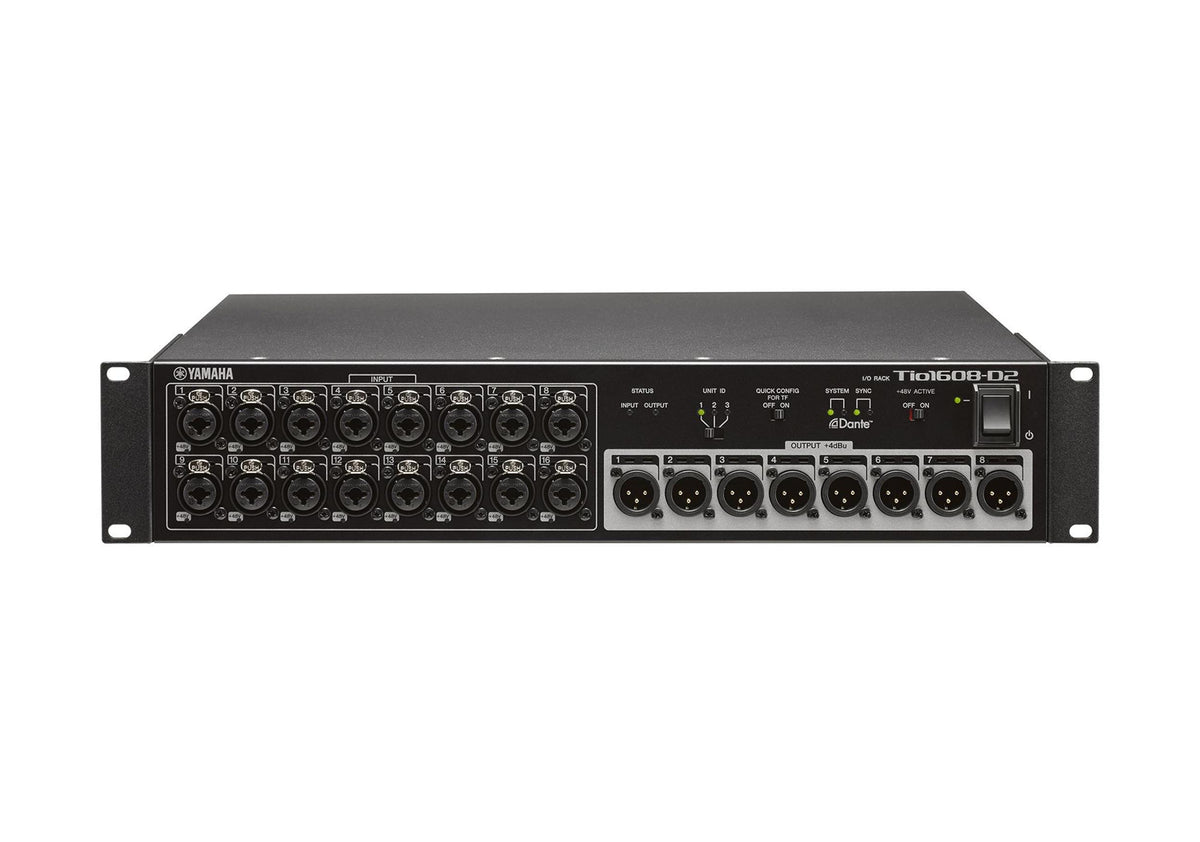 Yamaha TIO1608-D2 Dante Equipped Stagebox with 16 Inputs and 8 Outputs, view 2