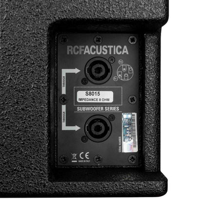 RCF S 8015LP High Output Bandpass 15 Inch Subwoofer - Black, view 8