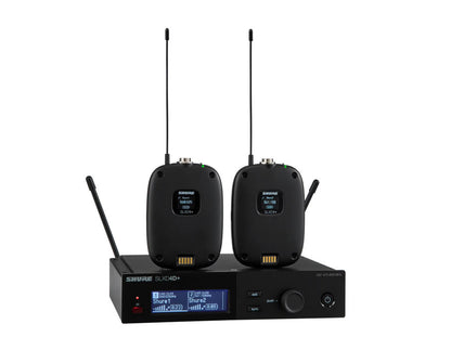 Shure SLXD14D+ Dual Wireless Bodypack System - G57: 470 to 608 MHz