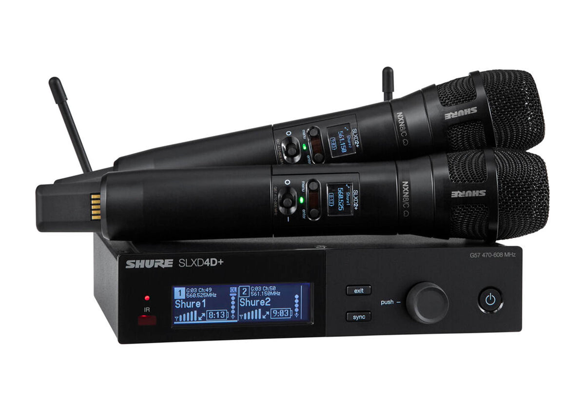 Shure SLXD24D+ /N8C Dual-Channel Wireless Handheld - G57 (470-608 MHz)