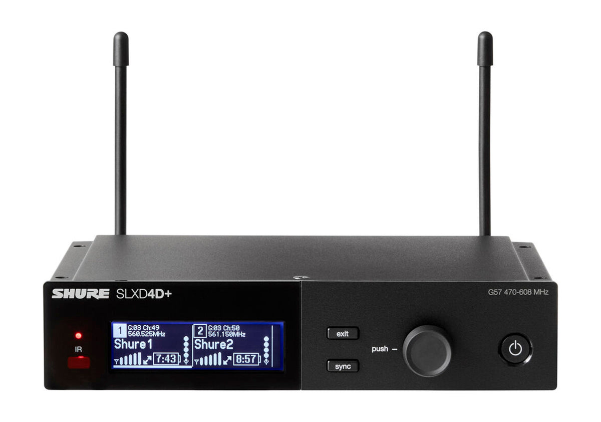 Shure SLXD24D+ /N8C Dual-Channel Wireless Handheld - G57 (470-608 MHz), view 4