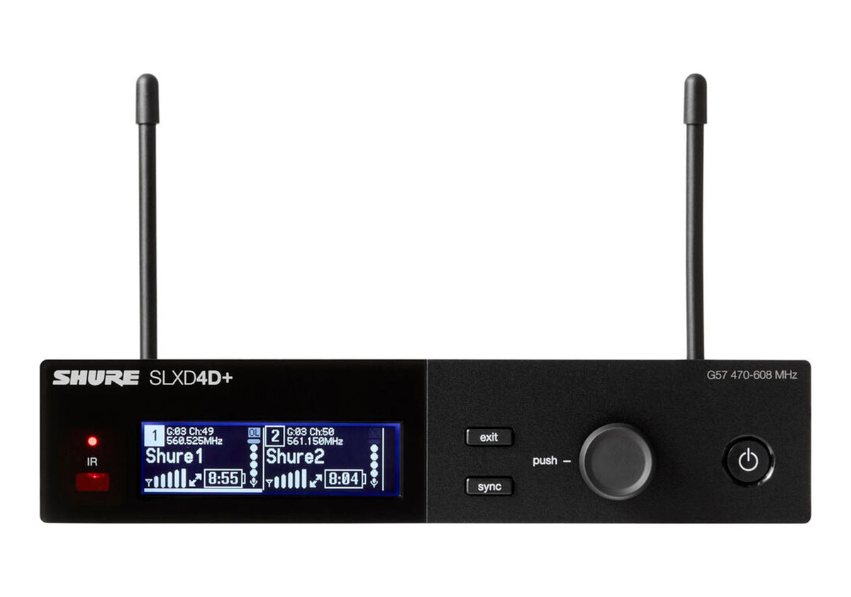 Shure SLXD24D+ /N8C Dual-Channel Wireless Handheld - G57 (470-608 MHz), view 6
