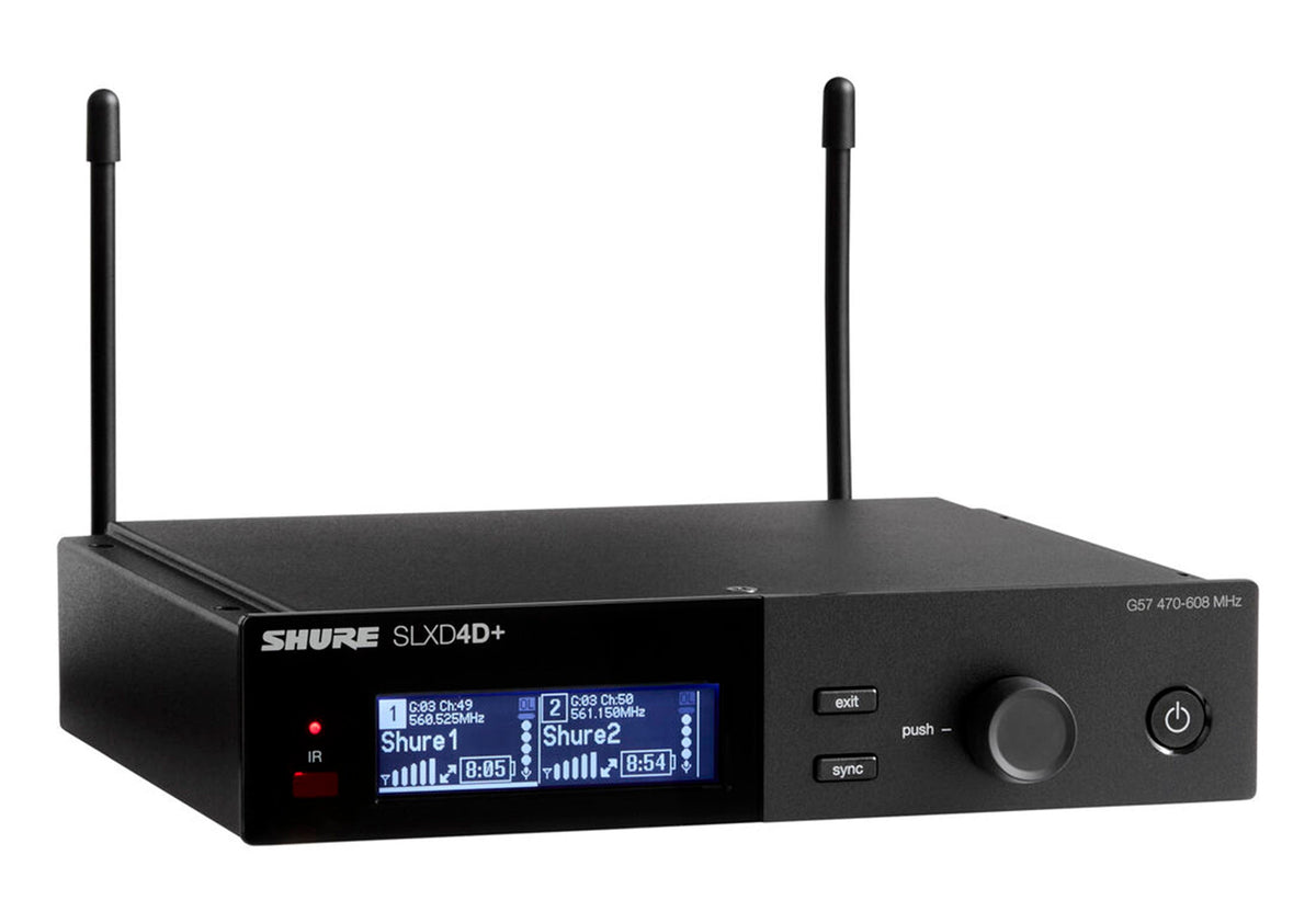 Shure SLXD24D+ /B58 Dual-Channel Wireless Handheld - G57 (470-608 MHz), view 2