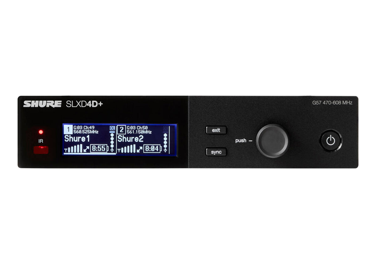 Shure SLXD24D+ /B58 Dual-Channel Wireless Handheld - G57 (470-608 MHz), view 7