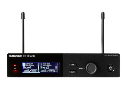 Shure SLXD24D+ /58 Dual-Channel Wireless Handheld - G57 (470-608 MHz), view 4