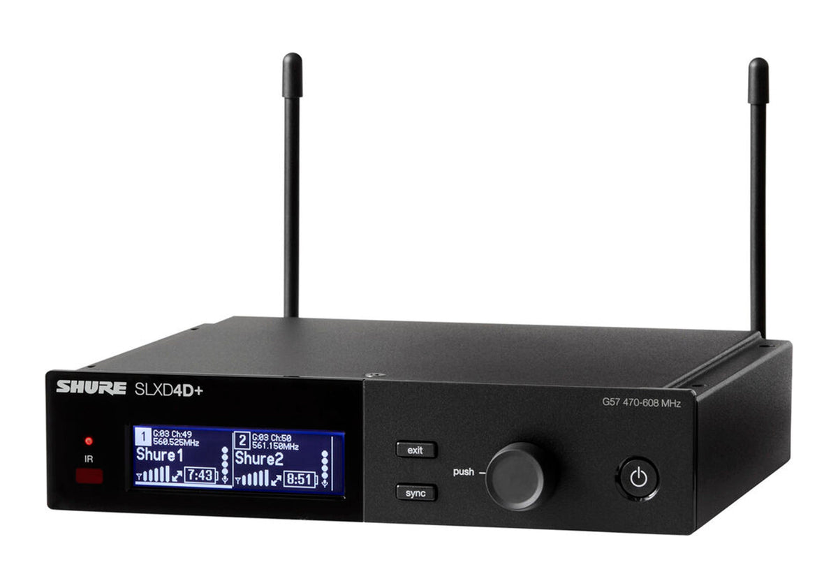 Shure SLXD24D+ /58 Dual-Channel Wireless Handheld - G57 (470-608 MHz), view 5