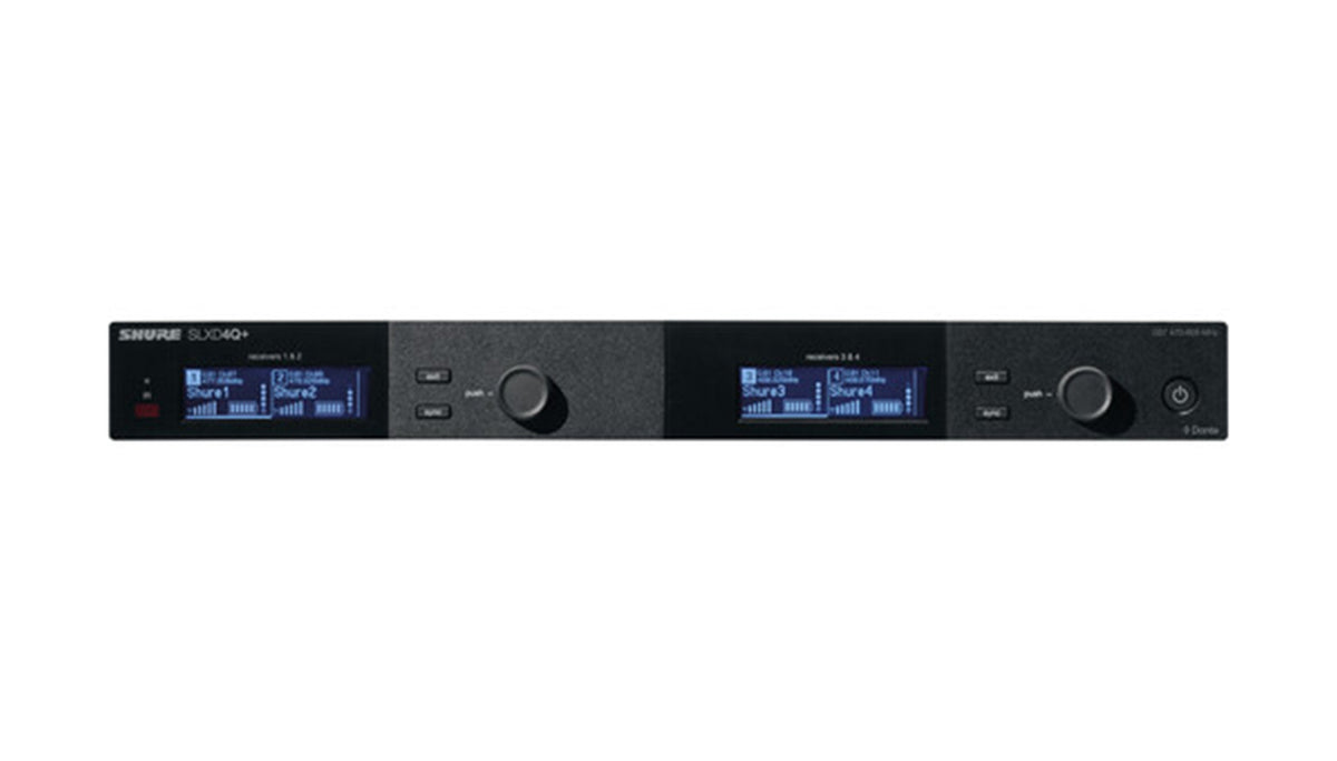 Shure SLXD4QDAN+TA Quad-Channel Wireless Receiver - G57 (470-608 MHz), view 3