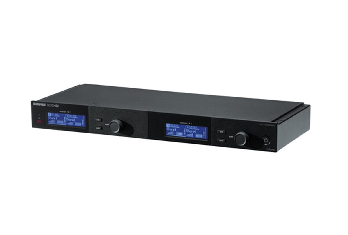 Shure SLXD4QDAN+TA Quad-Channel Wireless Receiver - G57 (470-608 MHz), view 4