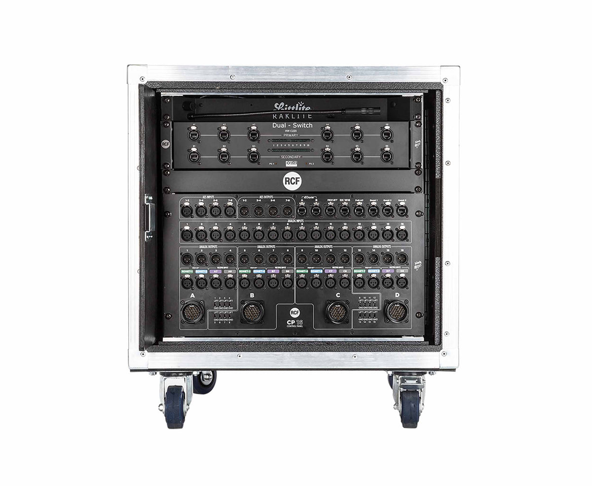 RCF CR 16-ND Control Rack 10RU Case w/ Shock Mounts w/ RDNET8