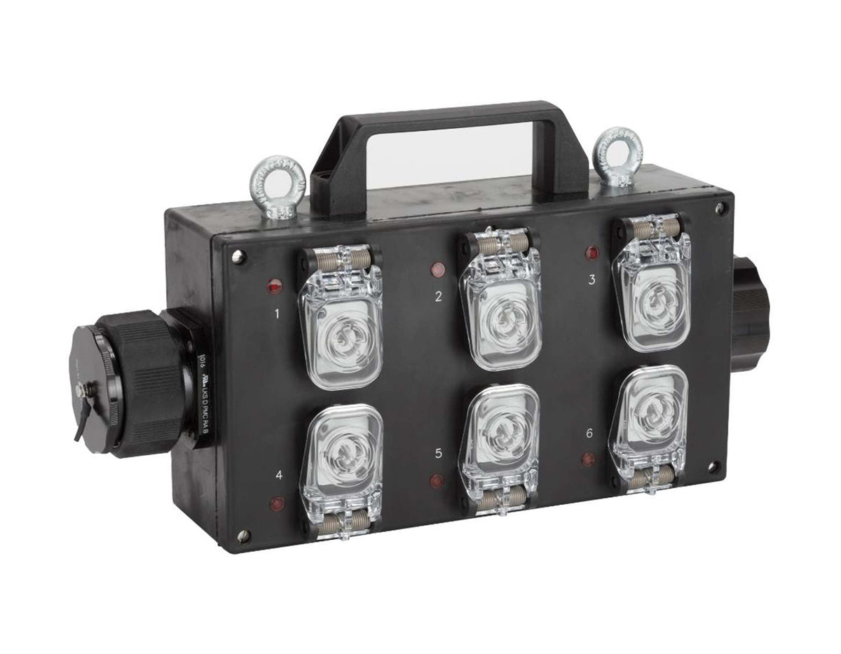 RCF LKS 19 BREAKOUT LKS19 IN/OUT Weatherproof Power Box - 6X Powercon