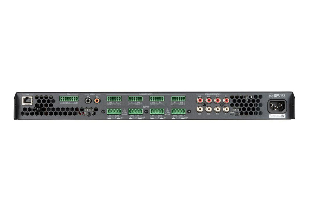RCF KPS 168 8-Channel Class-D Amplifier with DSP - 8 x 160 W, view 3