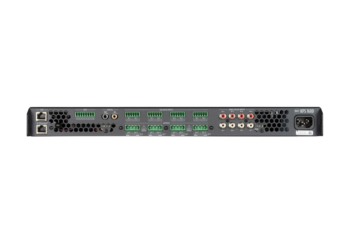 RCF KPS 168D Class D 8-Channel Amplifier with DSP and Dante - 2 x 800 W, view 3