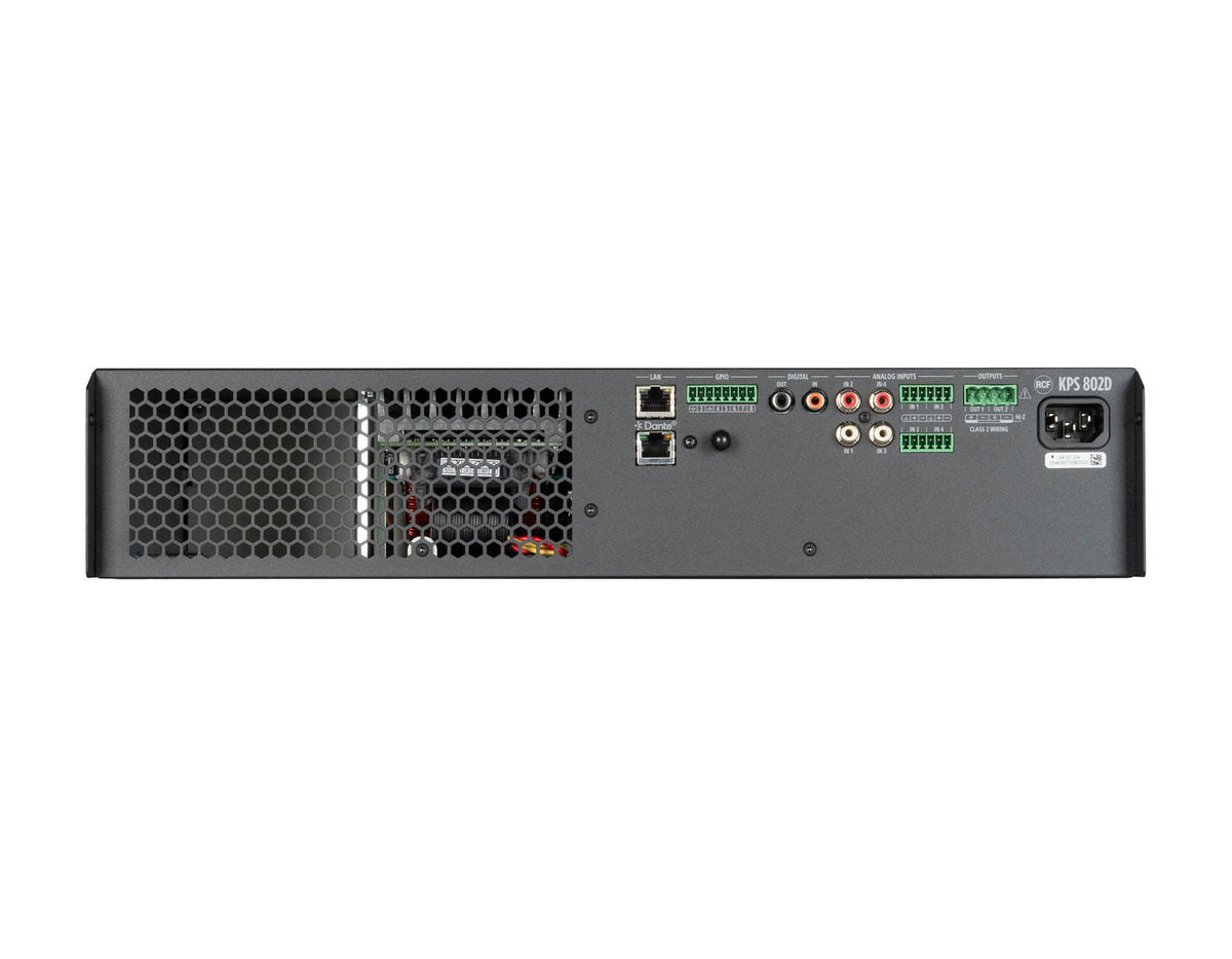 RCF KPS 802D Class D Power Amplifier with DSP and Dante - 2 x 800 W, view 3