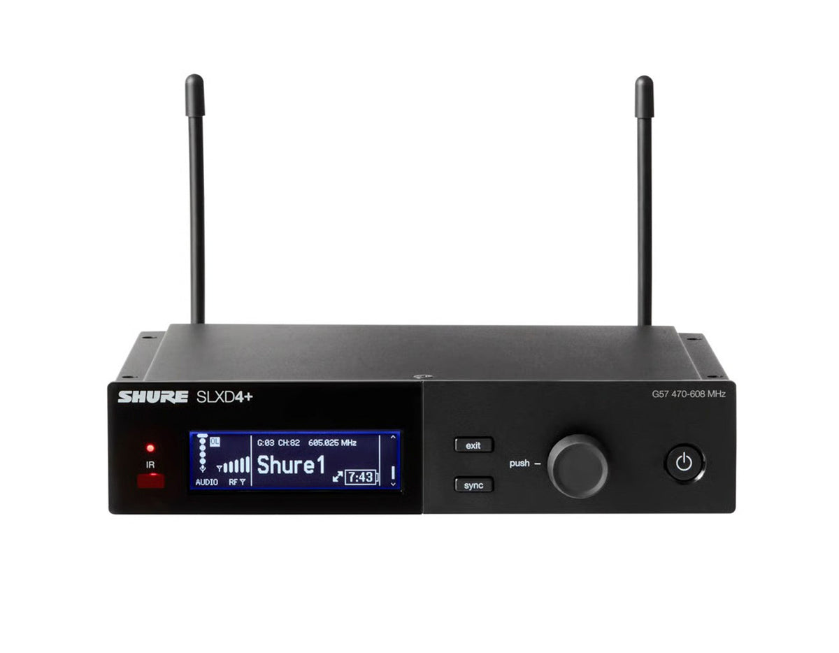 Shure SLXD124+/85M Wireless Combo Mic System - G57 (470-608 MHz), view 2