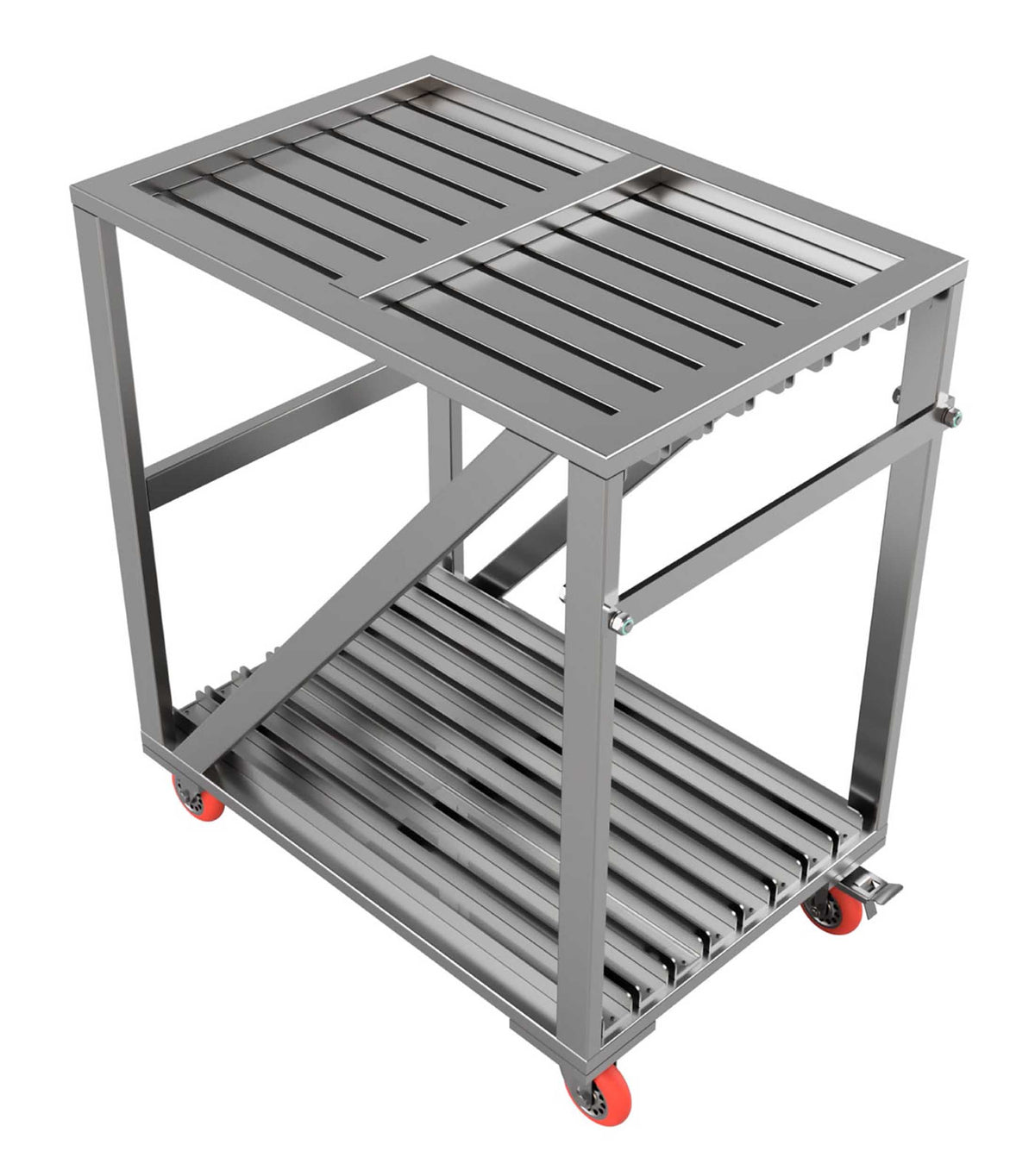 Show Solutions BPCART3030-8-R1 30" x 30" Base Plate Cart with Raised Frame, view 2