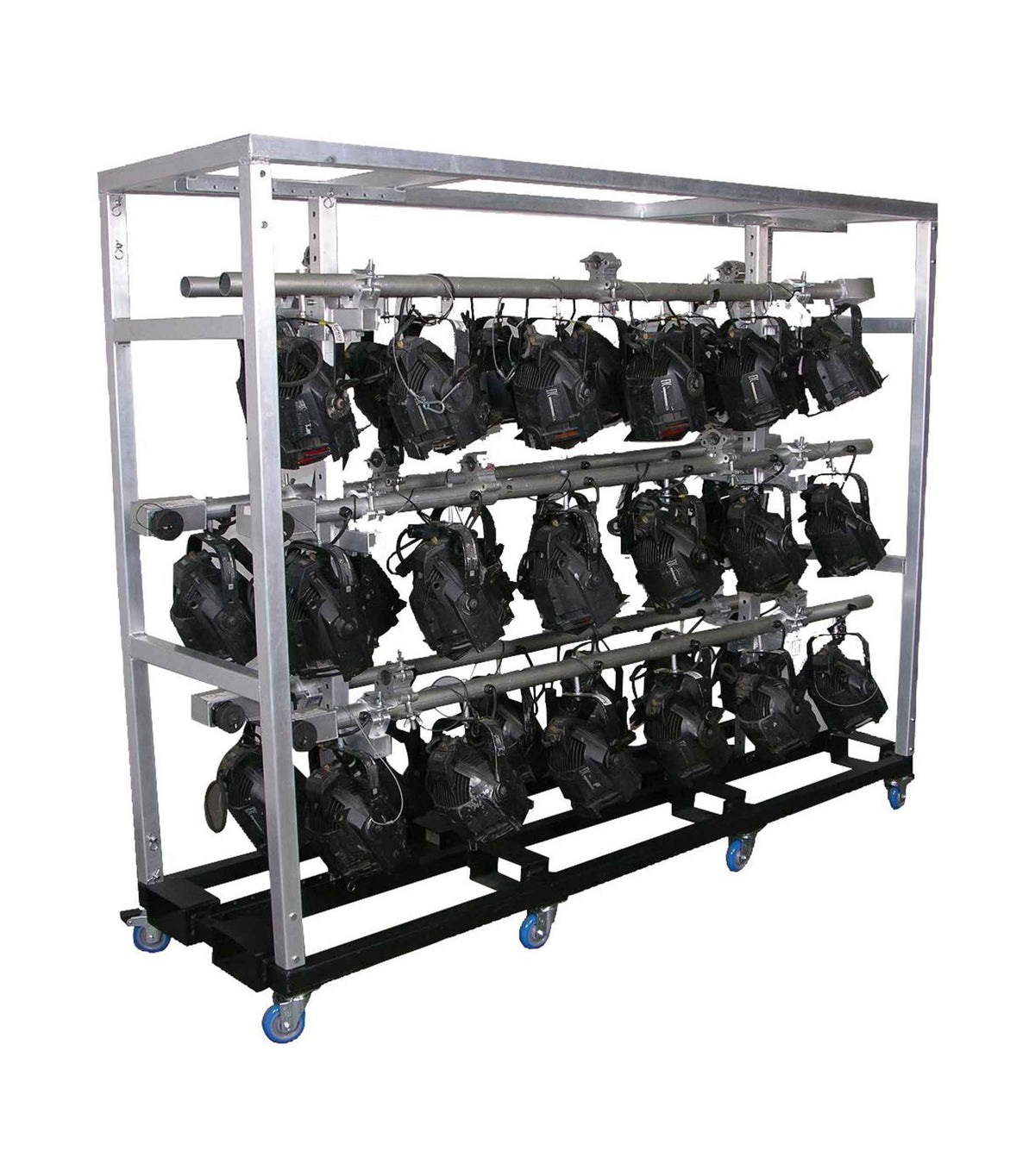 Show Solutions LBRR Rolling Rack for 6 Lamp Bars with Heavy-Duty Casters, view 2