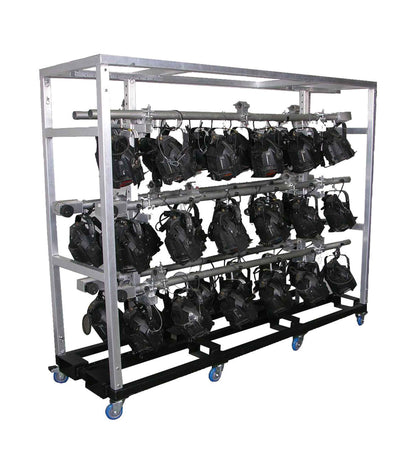 Show Solutions LBRR Rolling Rack for 6 Lamp Bars with Heavy-Duty Casters, view 2
