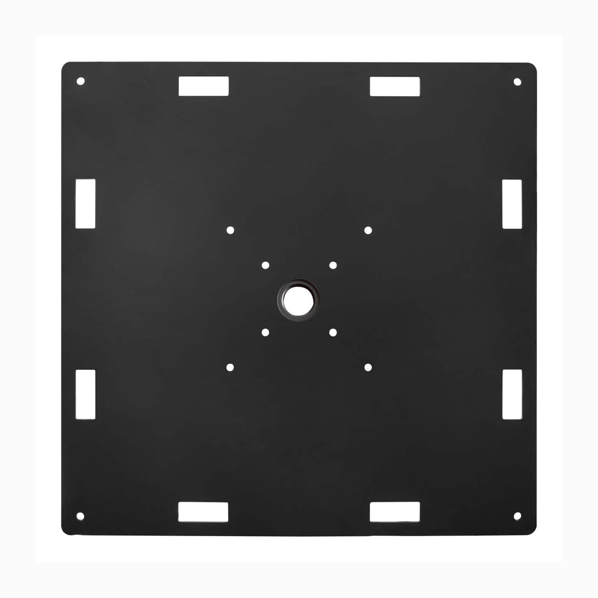 Show Solutions BP4848-STEEL-R1 Base Plate with 1" Raised Frame and Welded Schedule 40 Flange - 9mm Thick