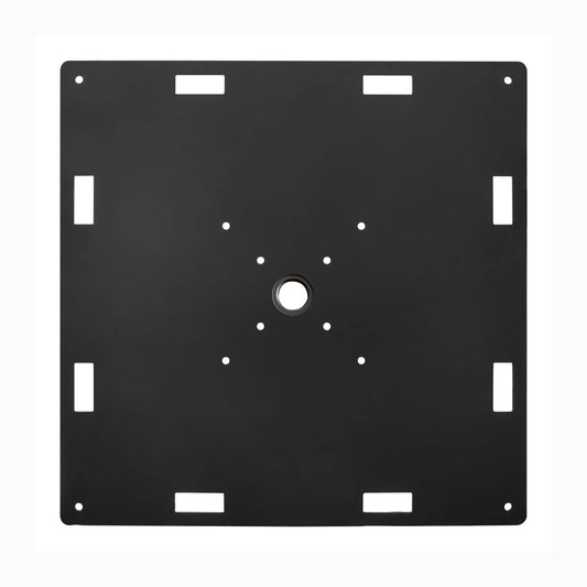 Show Solutions BP4848-STEEL-R1 Base Plate with 1" Raised Frame and Welded Schedule 40 Flange - 9mm Thick