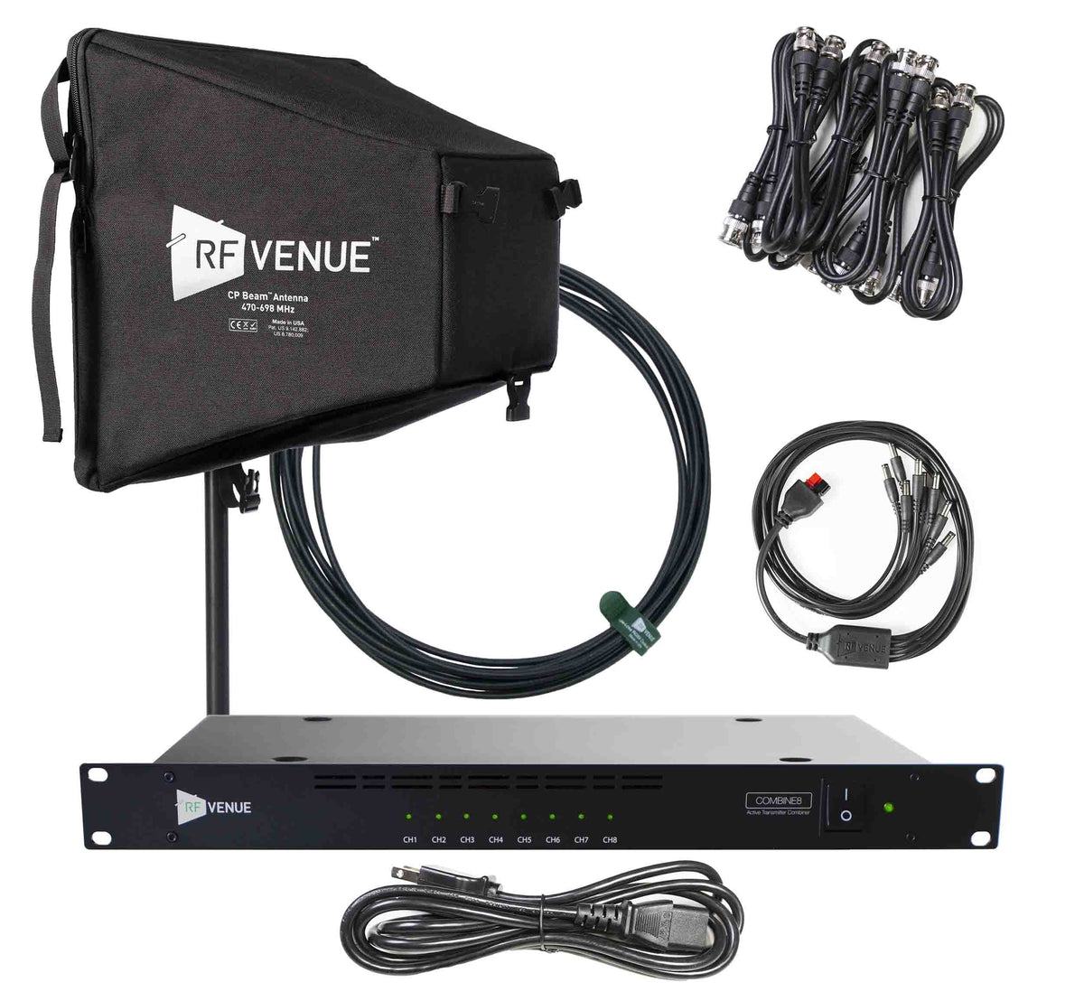 RF Venue COMB8CPB 8-Channel IEM Upgrade Pack with CP Beam Stage Antenna