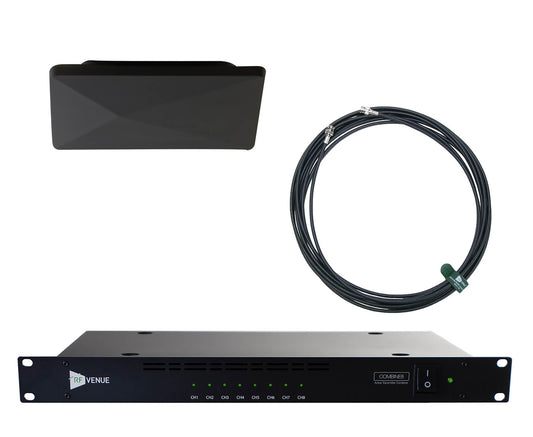 RF Venue COMB8CP-ARCB 8-Channel In-Ear Monitor Upgrade Pack with Black CP Architectural Antenna