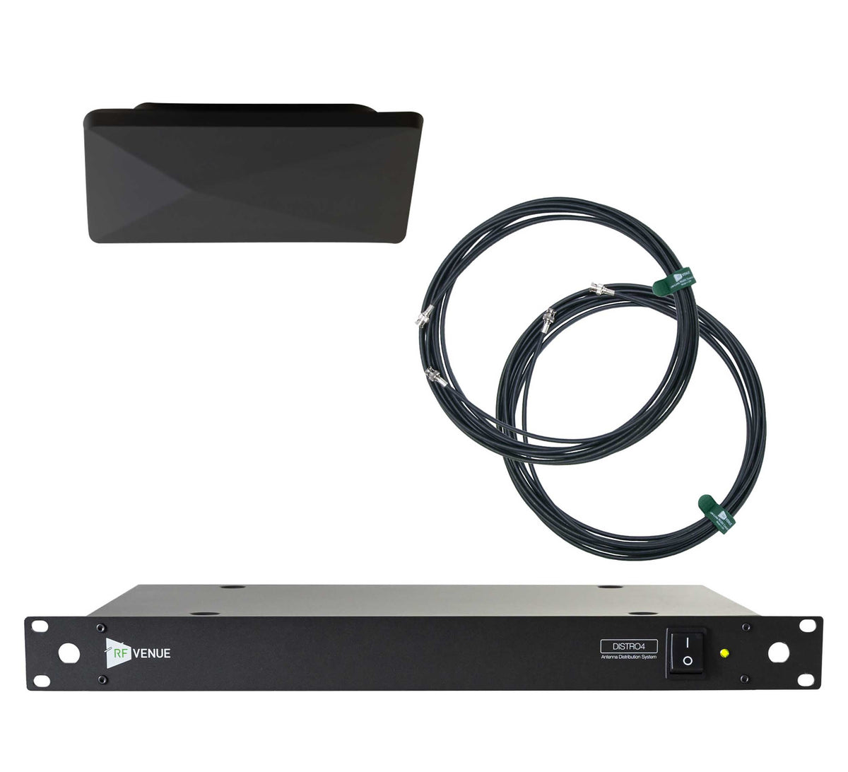 RF Venue D-ARCBDISTRO4 Diversity Architectural Antenna and DISTRO4 4-Channel Wireless Mic Upgrade Pack