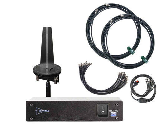 RF Venue D-OMNID5 5-Channel UHF Wireless Microphone Upgrade Bundle with Diversity Omni Antenna