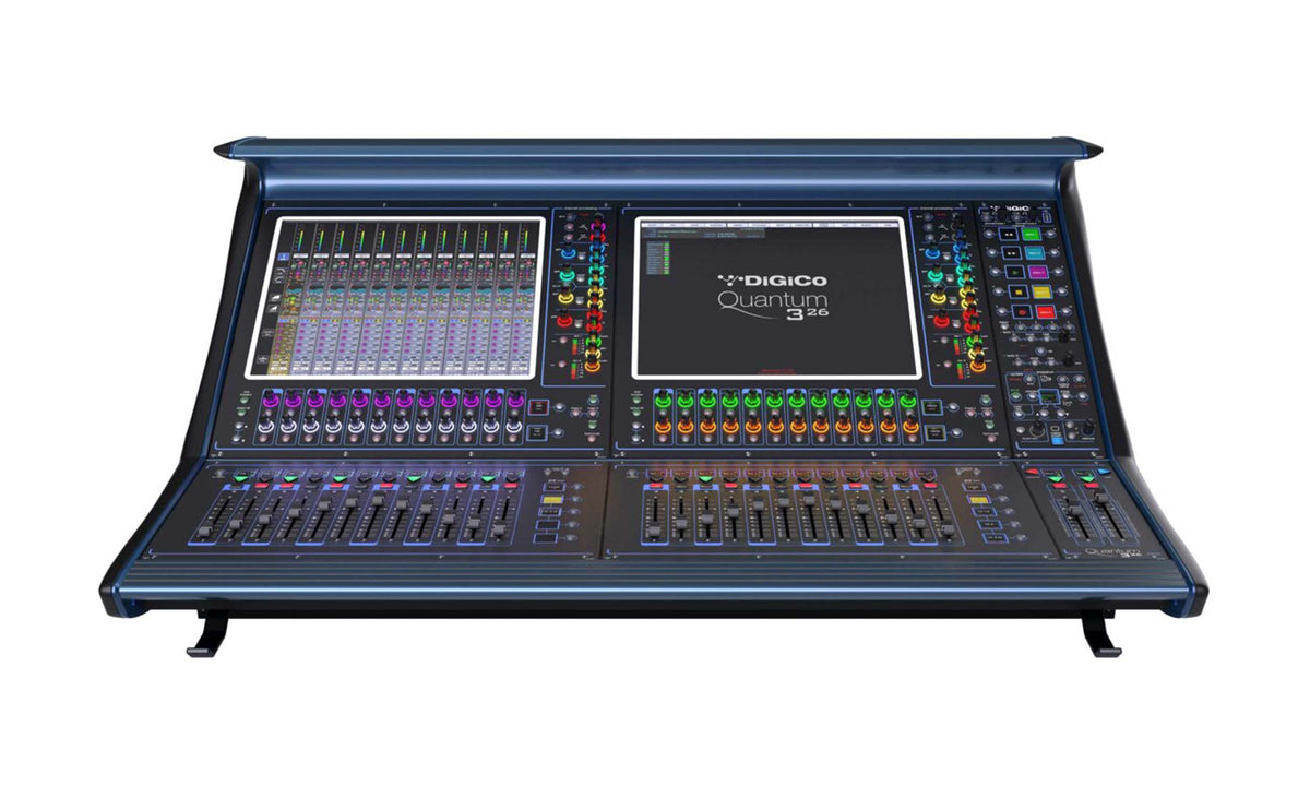 DiGiCo X-Q326-W-WS-OP Digital Mixing Console with Waves SoundGrid and OpticalCON Optocore Connector - W Package, view 2