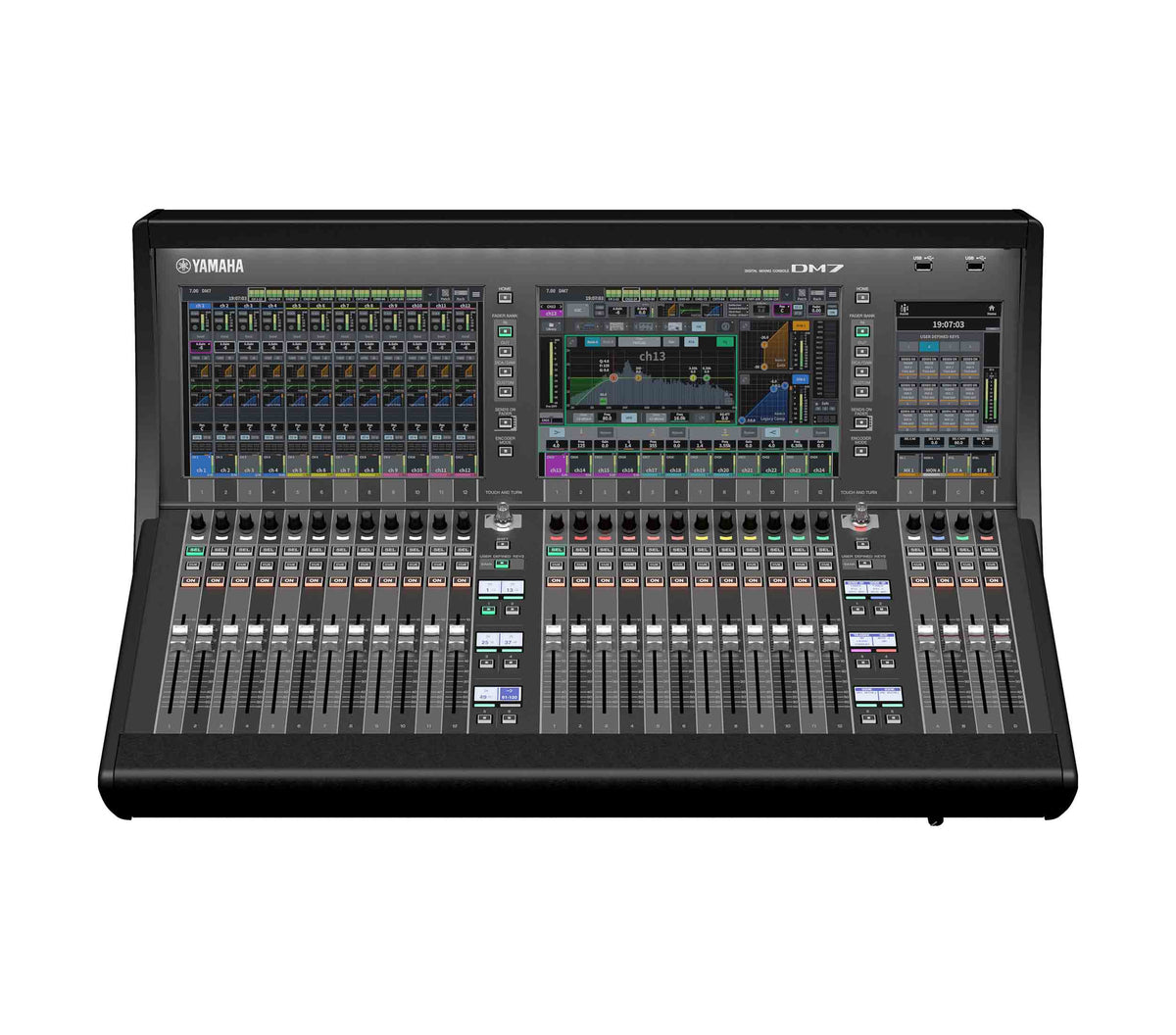Yamaha DM7-EX 120-Channel Digital Mixing Console Expansion Package with 144 x 144 Dante and Dual Touchscreens, view 3