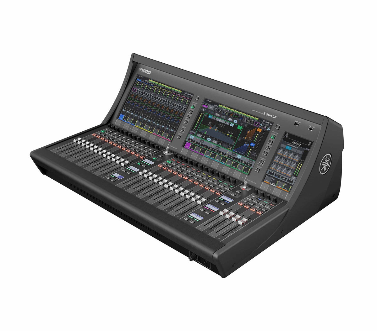 Yamaha DM7-EX 120-Channel Digital Mixing Console Expansion Package with 144 x 144 Dante and Dual Touchscreens, view 4