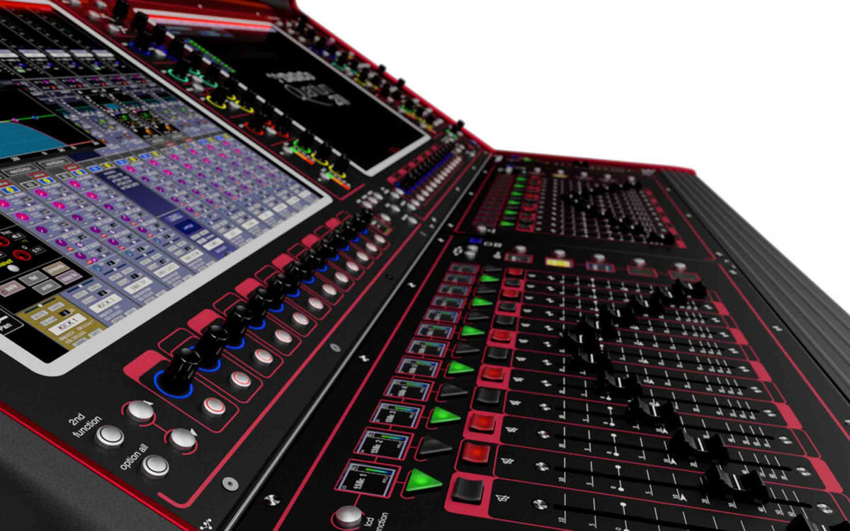 DiGiCo X-Q225-WS-DS-OP Dual Screen Digital Mixing Console with Waves SoundGrid and OpticalCON Optocore Connector, view 5