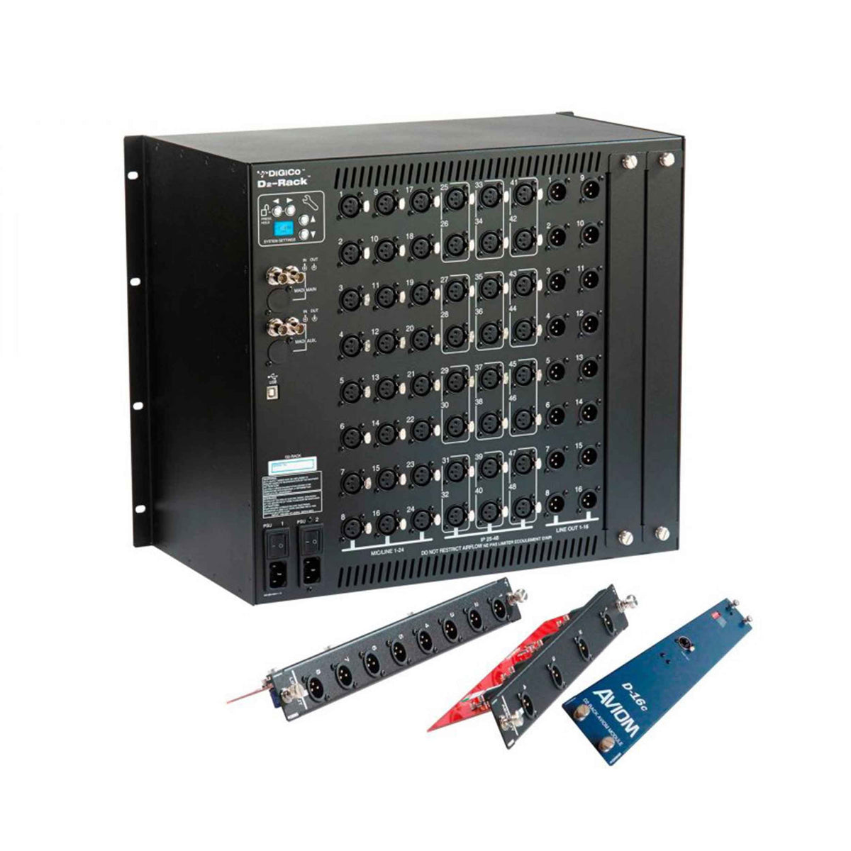 DiGiCo X-SD12-96-D2M-RP Digital Mixing Console with D2M Rack Package and MADI Interface, view 2