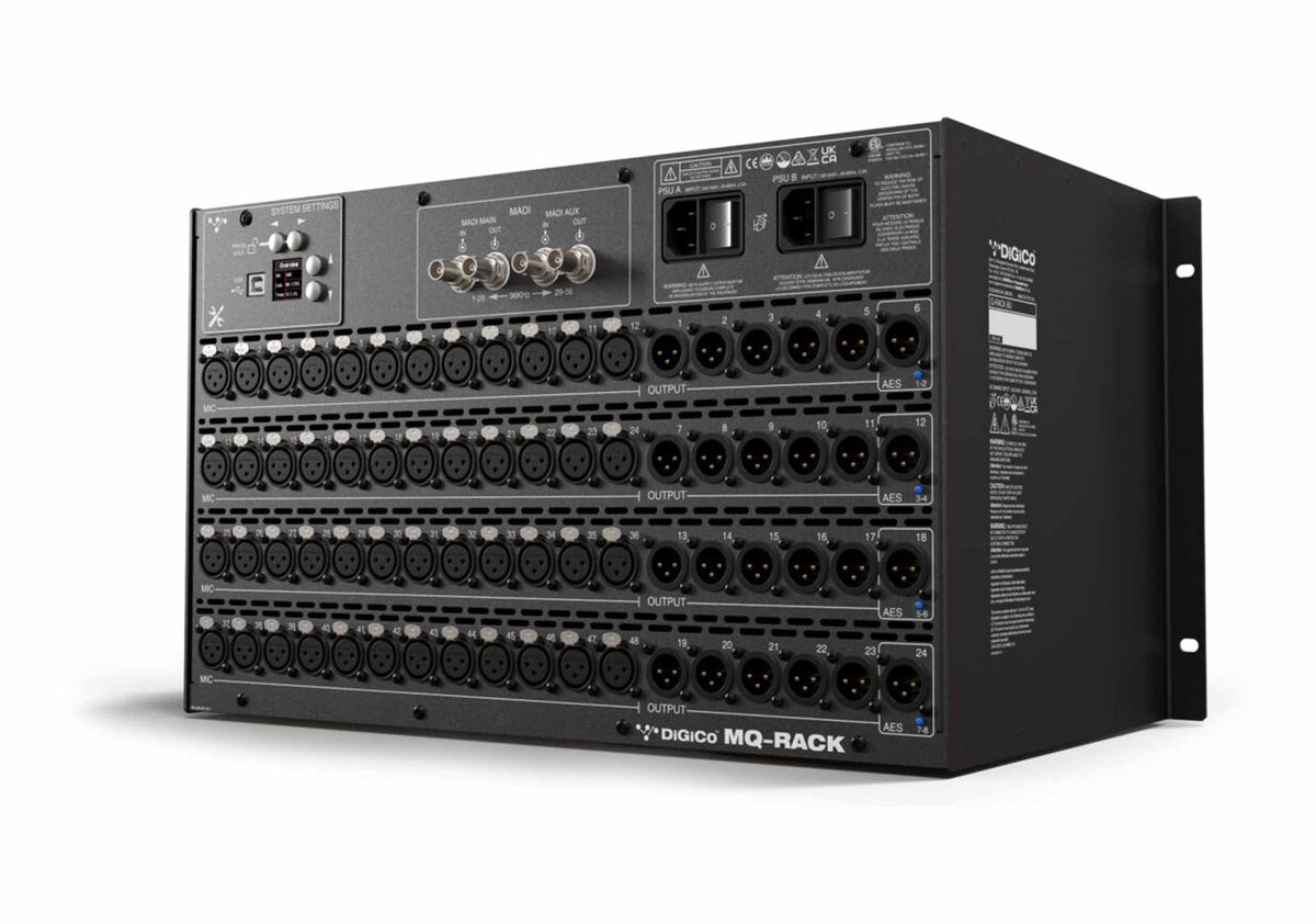 DiGiCo X-SD12-96-MQ-RP Digital Mixing Console with MQ Rack Package and MADI Interface, view 2