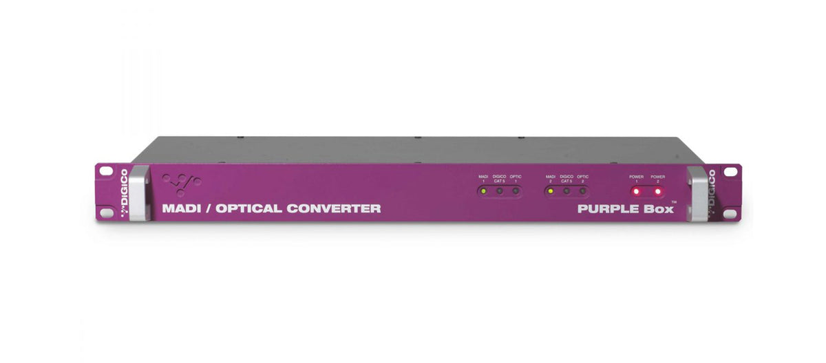 DiGiCo X-PB-ST Purple Box Multi-Mode Fiber Converter with Standard (ST) Connector