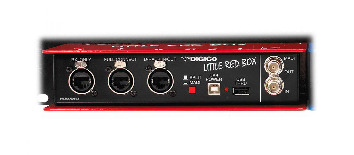 DiGiCo X-LRB Little Red Box D-Rack Sharing Interface for CAT5 Console Connections, view 2