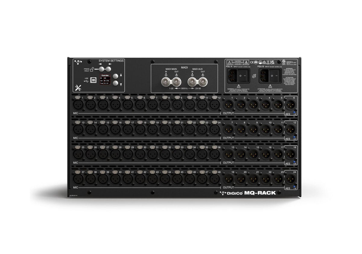 DiGiCo X-MQ-RACK 6U Stage Rack with Dual Redundant Power Supplies - MADI only, view 2