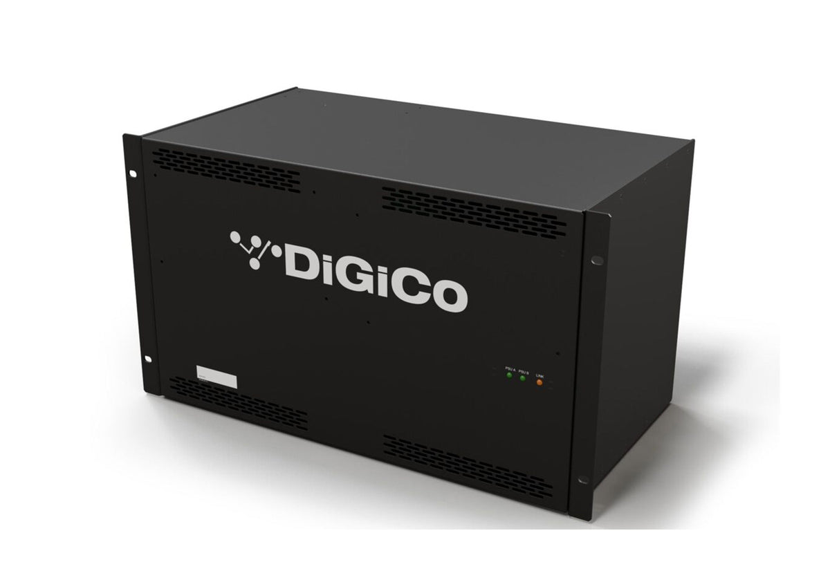 DiGiCo X-DQ-RACK 6U Dante Stage Rack with 48 Mic Input - DANTE only, view 3